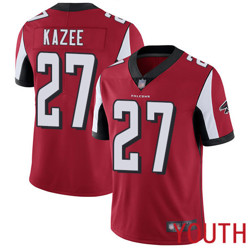 Atlanta Falcons Limited Red Youth Damontae Kazee Home Jersey NFL Football #27 Vapor Untouchable->youth nfl jersey->Youth Jersey